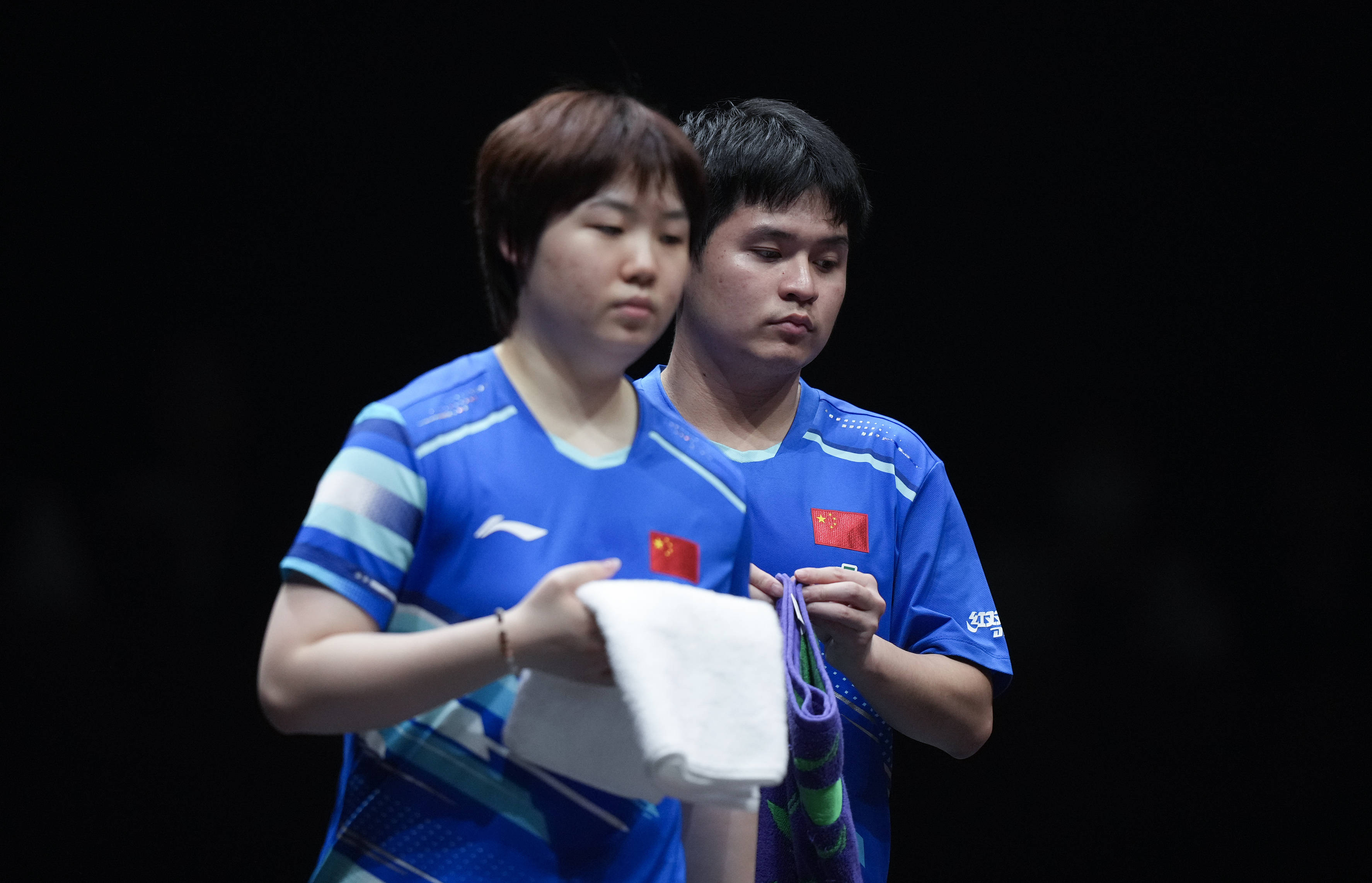 (体育)乒乓球——WTT香港总决赛:林诗栋/蒯曼无缘混双决赛